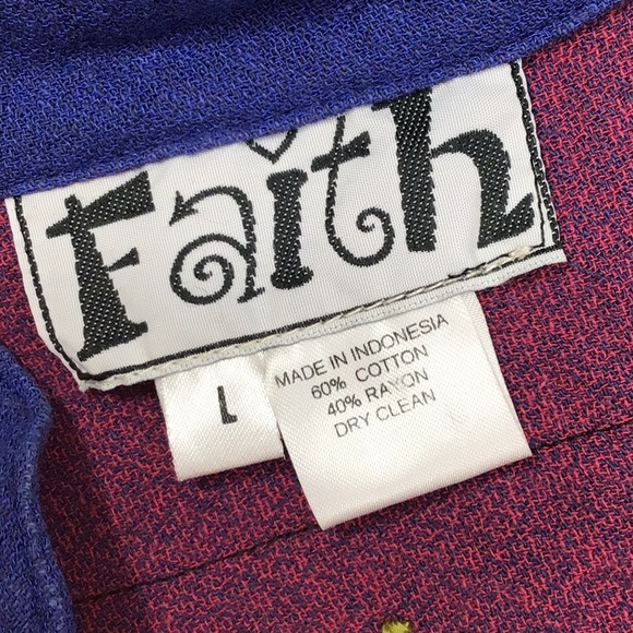 Hand painted vintage Celia Forrester patchwork bunny jacket L - Picture 10 of 12